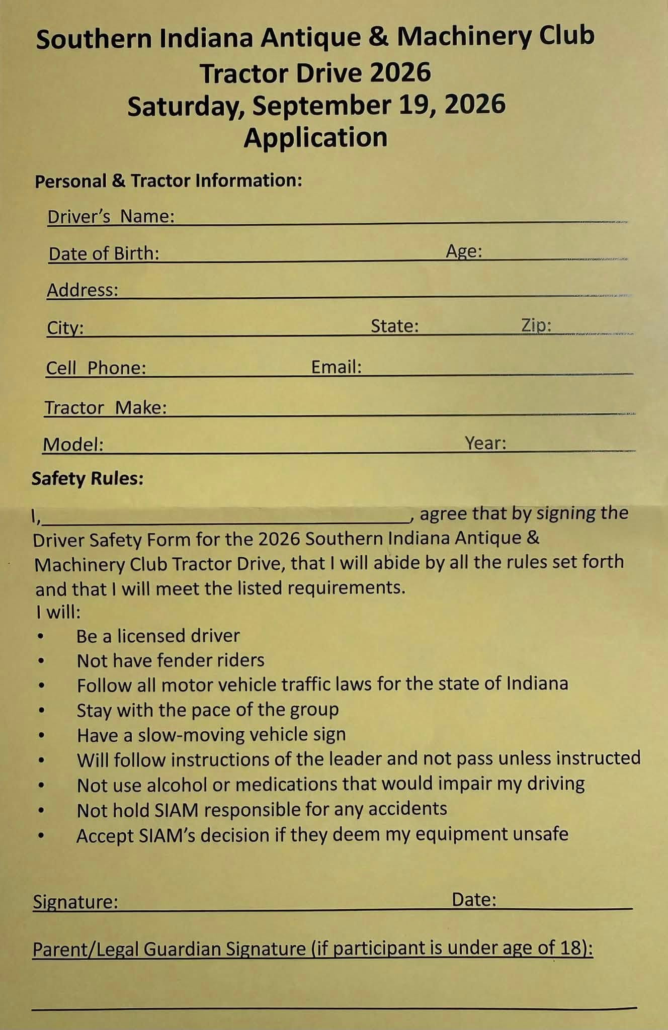 2026 tractor drive application